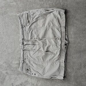 Jessica Skort Women's Size 18W Grey Cargo Fashion Fit Waist Tie Outdoor Gorpcore